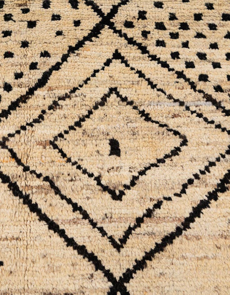 Detail image of  8' 3 x 9' 9  Hand Knotted Moroccan Wool Rug