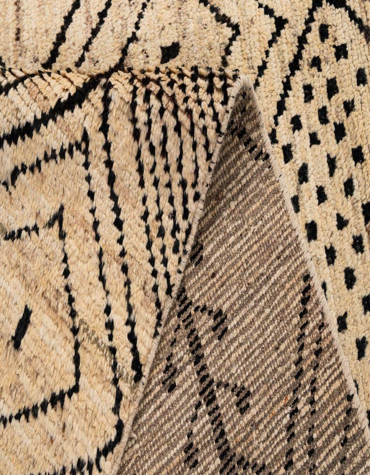 Detail image of  8' 3 x 9' 9  Hand Knotted Moroccan Wool Rug