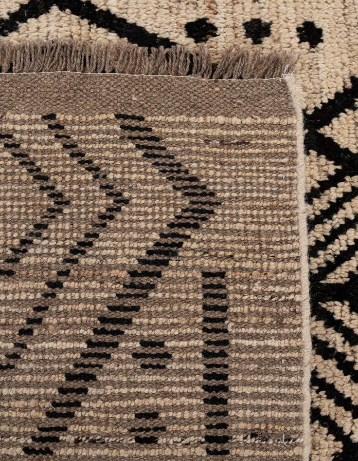 Detail image of  8' 6 x 9' 11  Hand Knotted Moroccan Wool Rug