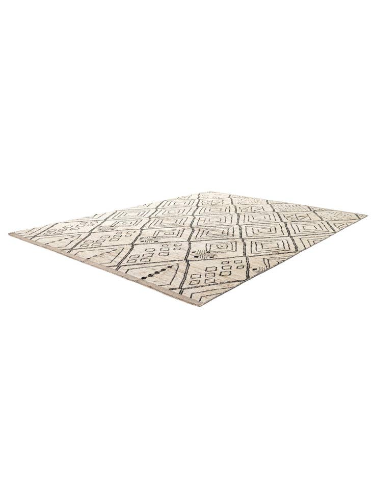 Detail image of  10' 5 x 14' 1  Hand Knotted Moroccan Wool Rug