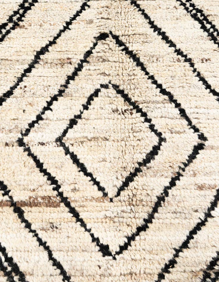 Detail image of  10' 5 x 14' 1  Hand Knotted Moroccan Wool Rug