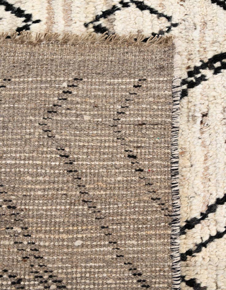 Detail image of  10' 5 x 14' 1  Hand Knotted Moroccan Wool Rug