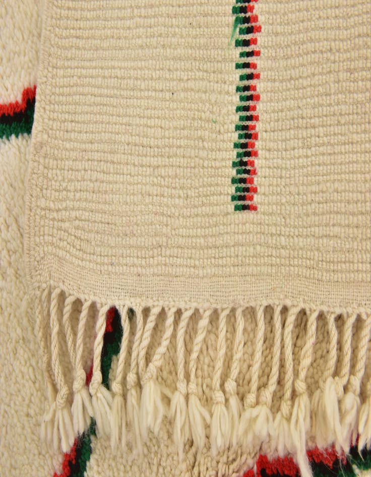 Detail image of  5' 2 x 8' 6  Hand Knotted Moroccan Wool Rug