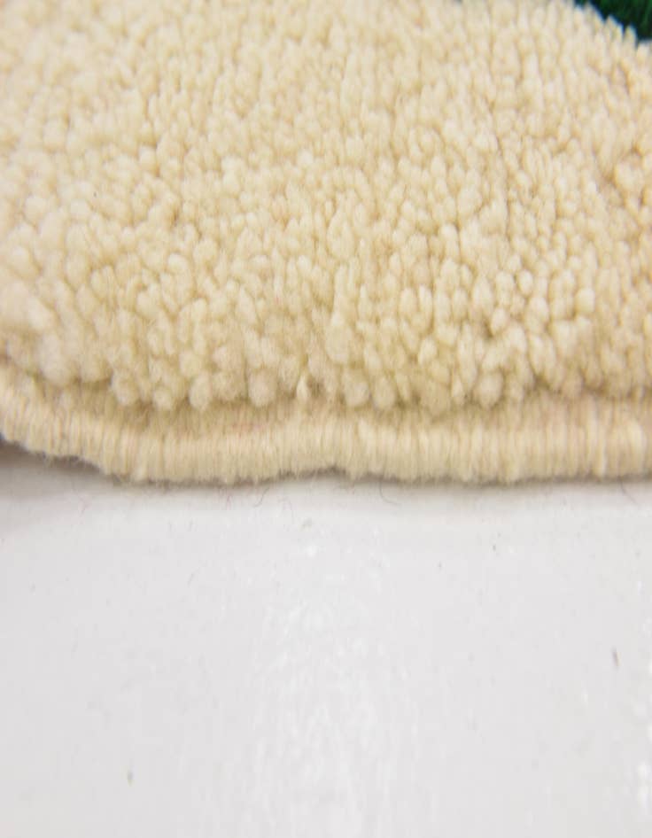 Detail image of  5' 2 x 8' 6  Hand Knotted Moroccan Wool Rug