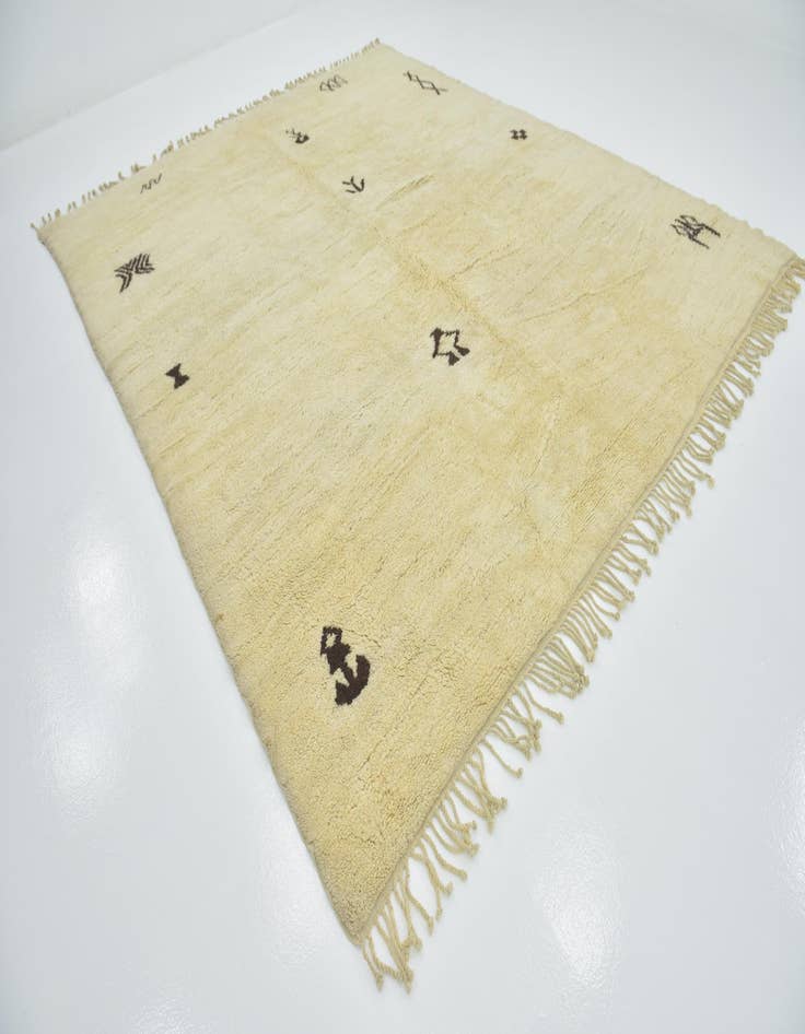 Detail image of  10' x 12' 4  Hand Knotted Moroccan Wool Rug