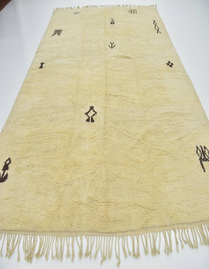 Detail image of  10' x 12' 4  Hand Knotted Moroccan Wool Rug