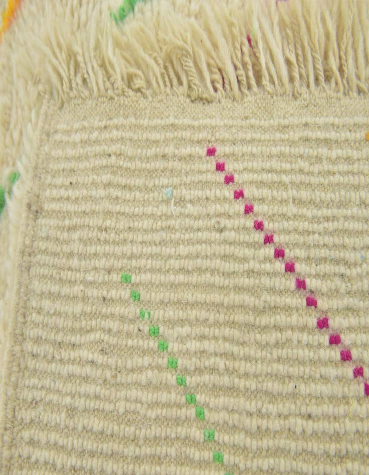 Detail image of  3' 9 x 5' 8  Hand Knotted Moroccan Wool Rug