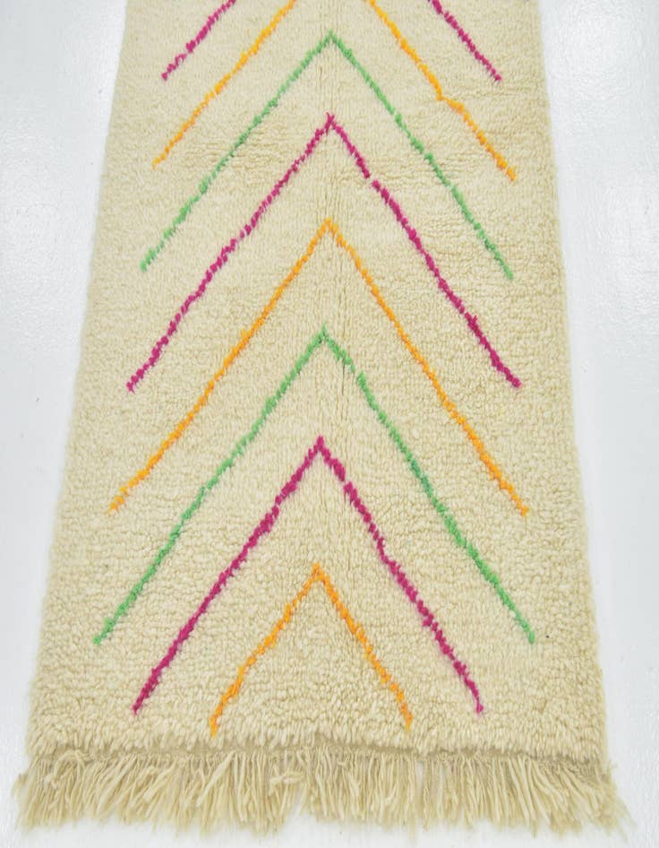 Detail image of  3' 9 x 5' 8  Hand Knotted Moroccan Wool Rug