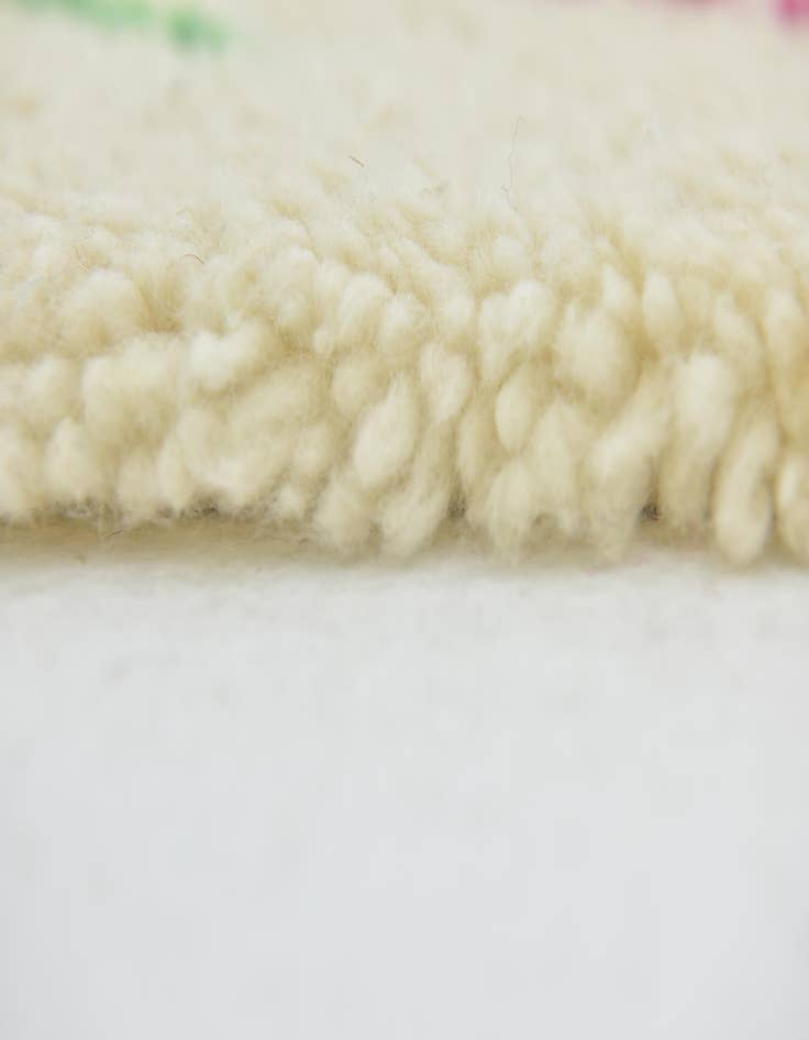 Detail image of  3' 9 x 5' 8  Hand Knotted Moroccan Wool Rug