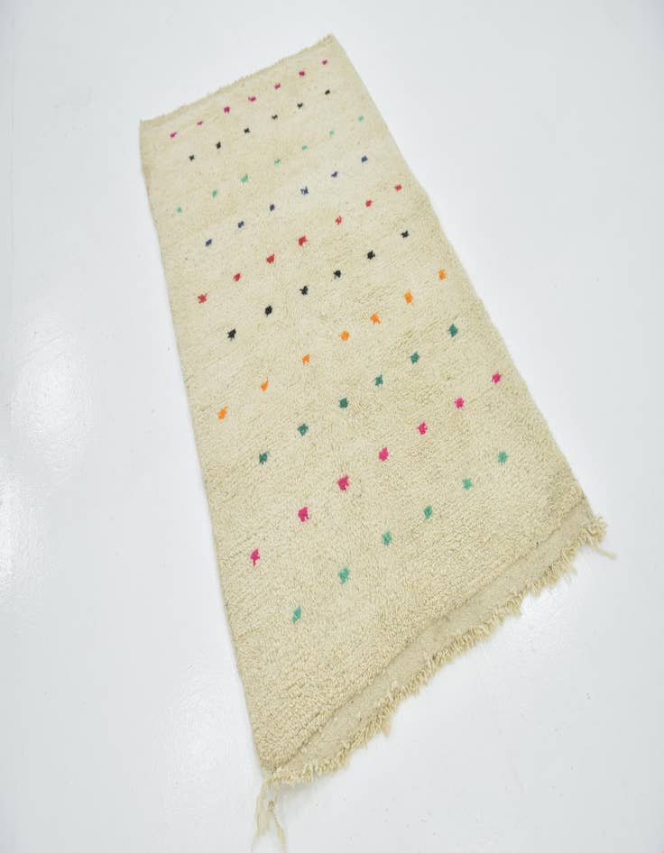 Detail image of  3' 8 x 6' 7  Hand Knotted Moroccan Wool Rug