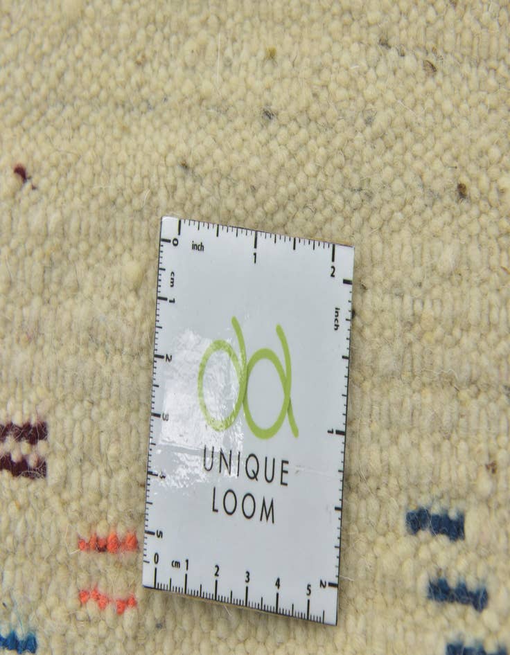 Detail image of  4' 6 x 6' 2  Hand Knotted Moroccan Wool Rug