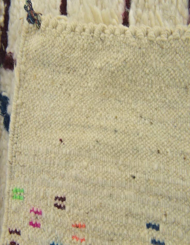 Detail image of  4' 6 x 6' 2  Hand Knotted Moroccan Wool Rug