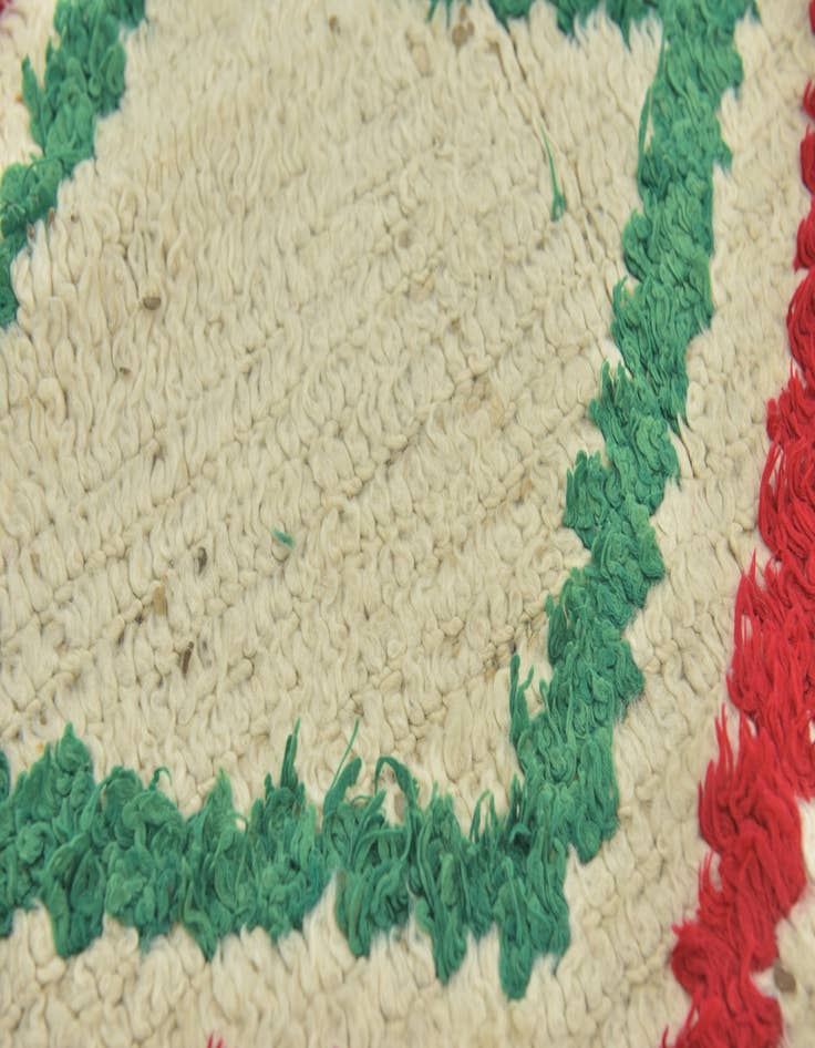 Detail image of  4' 4 x 5' 9  Hand Knotted Moroccan Wool Rug