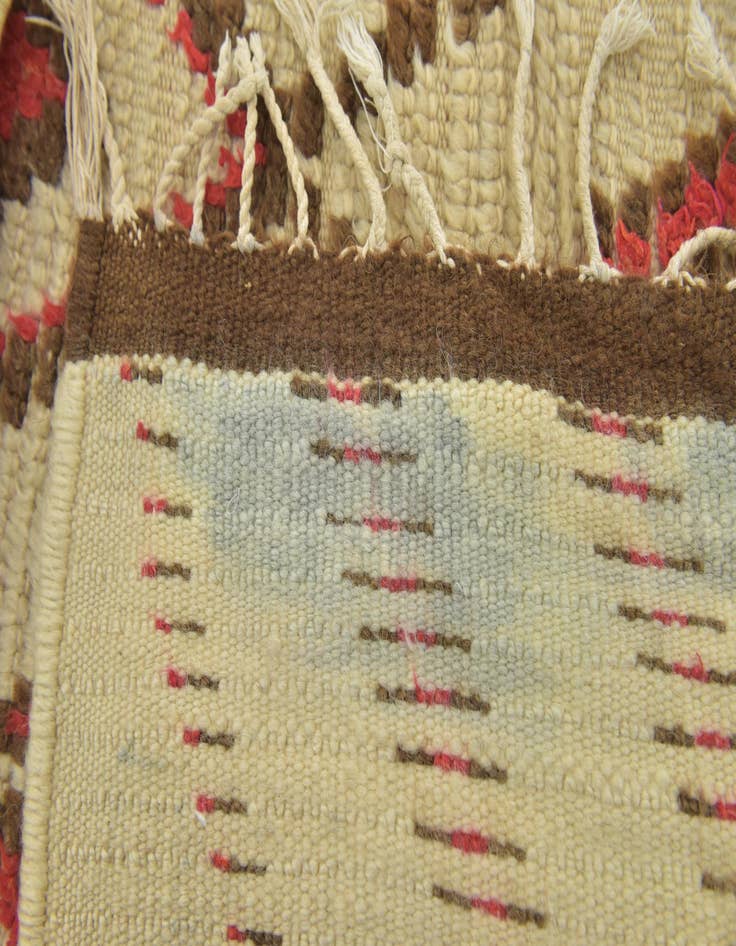 Detail image of  4' 5 x 6'  Hand Knotted Moroccan Wool Rug