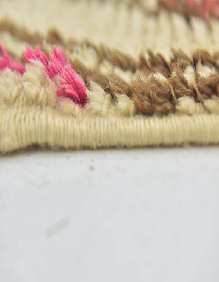 Detail image of  4' 5 x 6'  Hand Knotted Moroccan Wool Rug