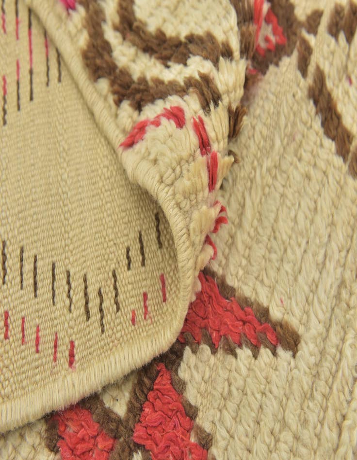 Detail image of  4' 5 x 6'  Hand Knotted Moroccan Wool Rug