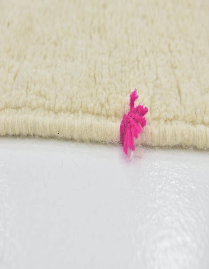 Detail image of  6' 10 x 9' 10  Hand Knotted Moroccan Wool Rug