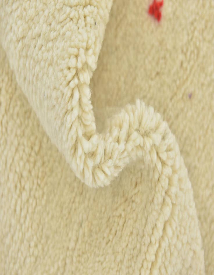 Detail image of  6' 10 x 9' 10  Hand Knotted Moroccan Wool Rug