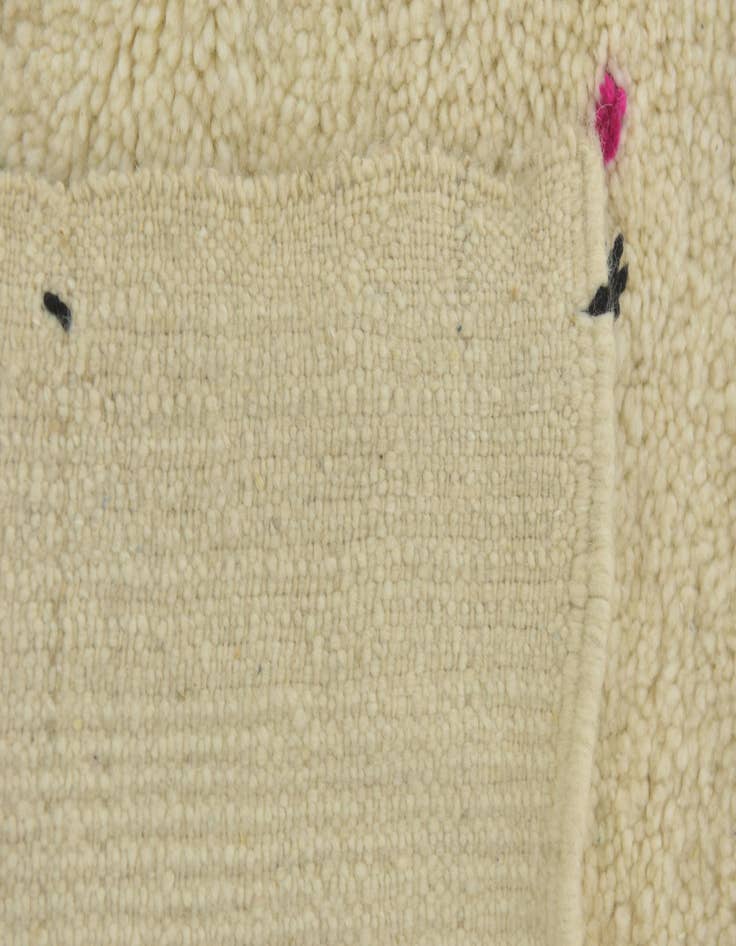 Detail image of  6' 8 x 9' 10  Hand Knotted Moroccan Wool Rug