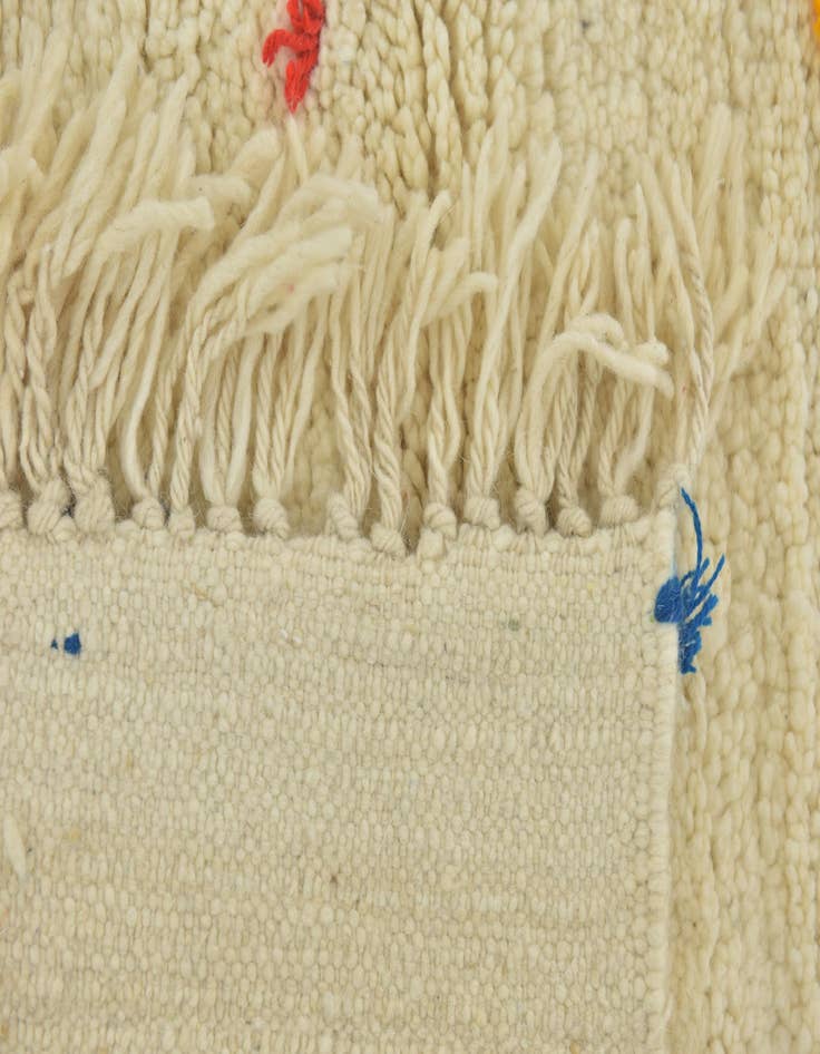 Detail image of 6' 5 x 9' 6 Hand Knotted Moroccan Wool Rug