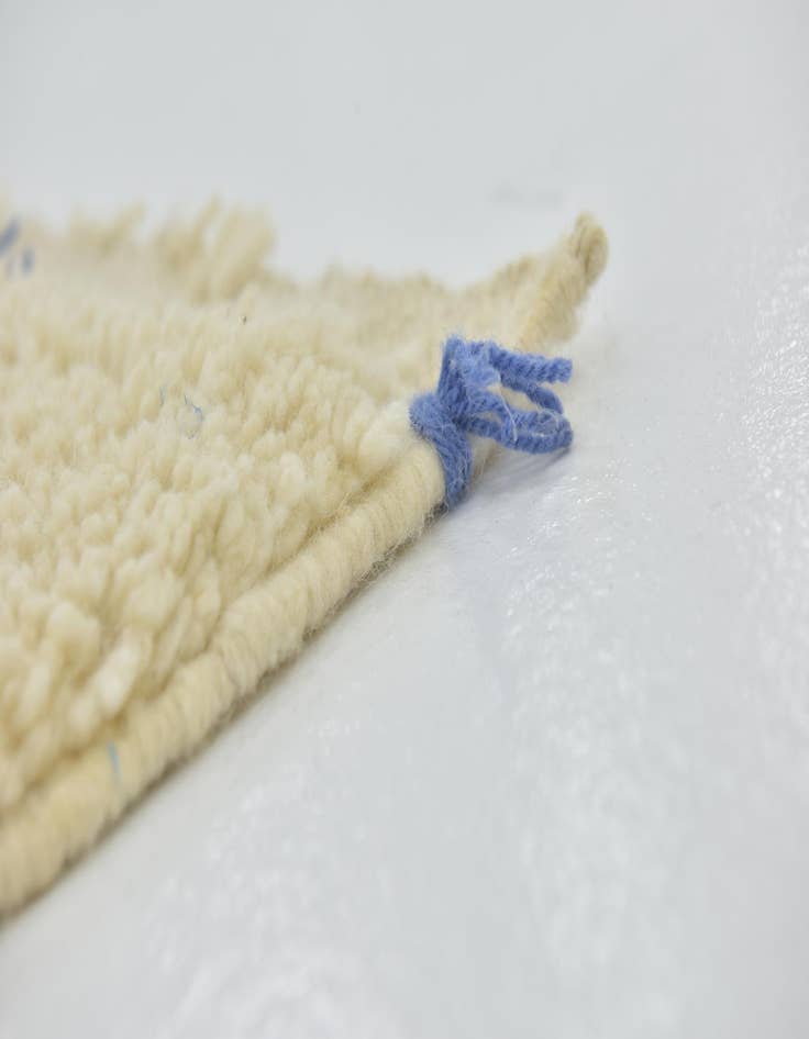 Detail image of 6' 5 x 9' 6 Hand Knotted Moroccan Wool Rug