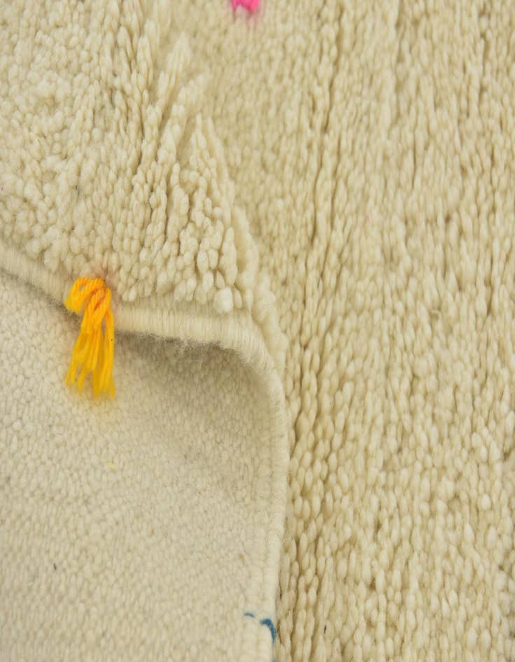 Detail image of 6' 5 x 9' 6 Hand Knotted Moroccan Wool Rug