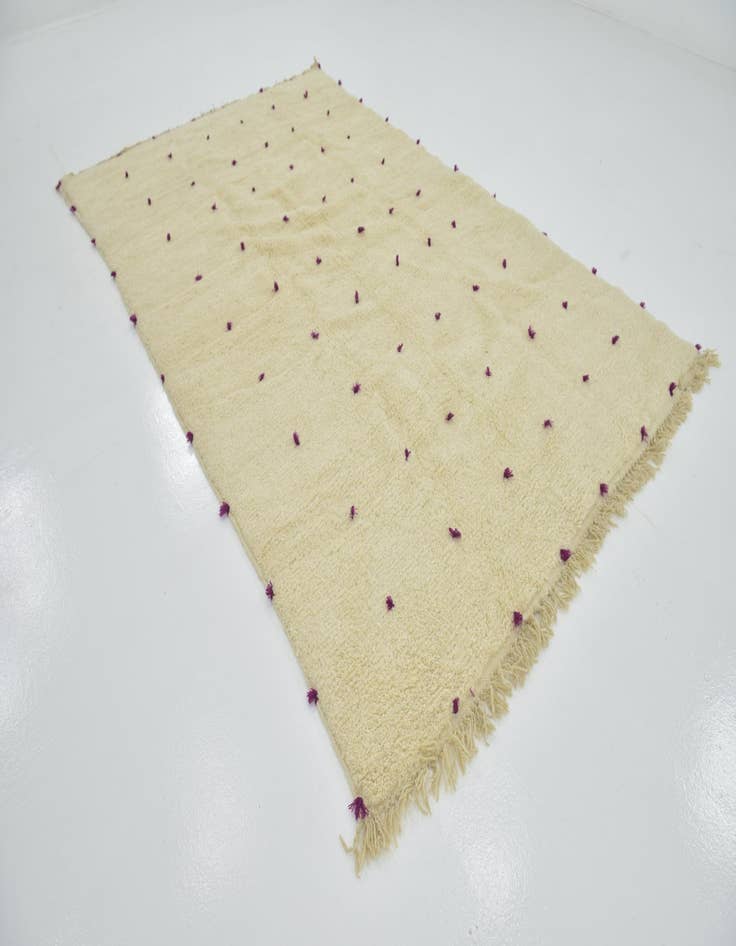 Detail image of  6' 5 x 10' 3  Hand Knotted Moroccan Wool Rug