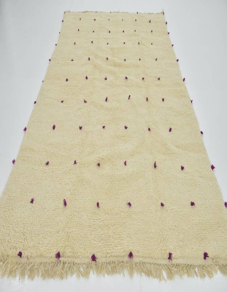 Detail image of  6' 5 x 10' 3  Hand Knotted Moroccan Wool Rug