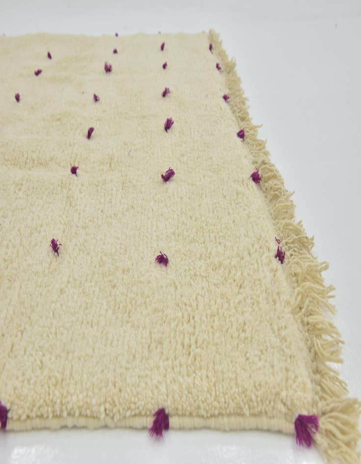 Detail image of  6' 5 x 10' 3  Hand Knotted Moroccan Wool Rug