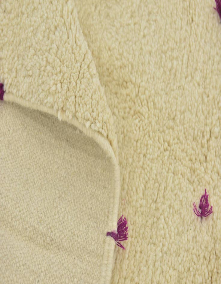 Detail image of  6' 5 x 10' 3  Hand Knotted Moroccan Wool Rug