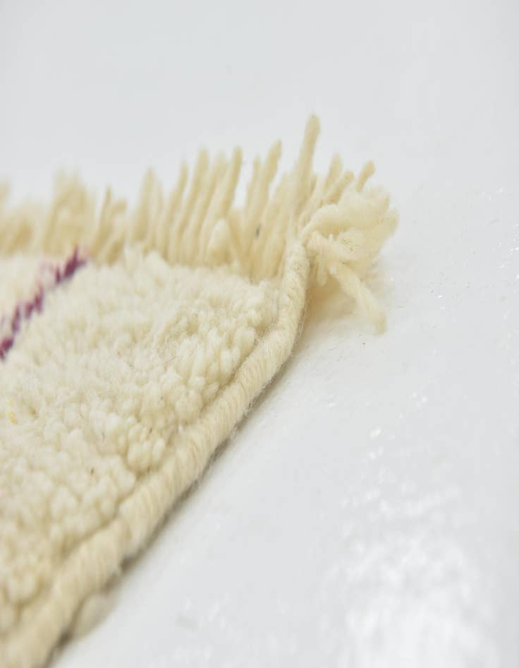 Detail image of  3' 3 x 4' 8  Hand Knotted Moroccan Wool Rug