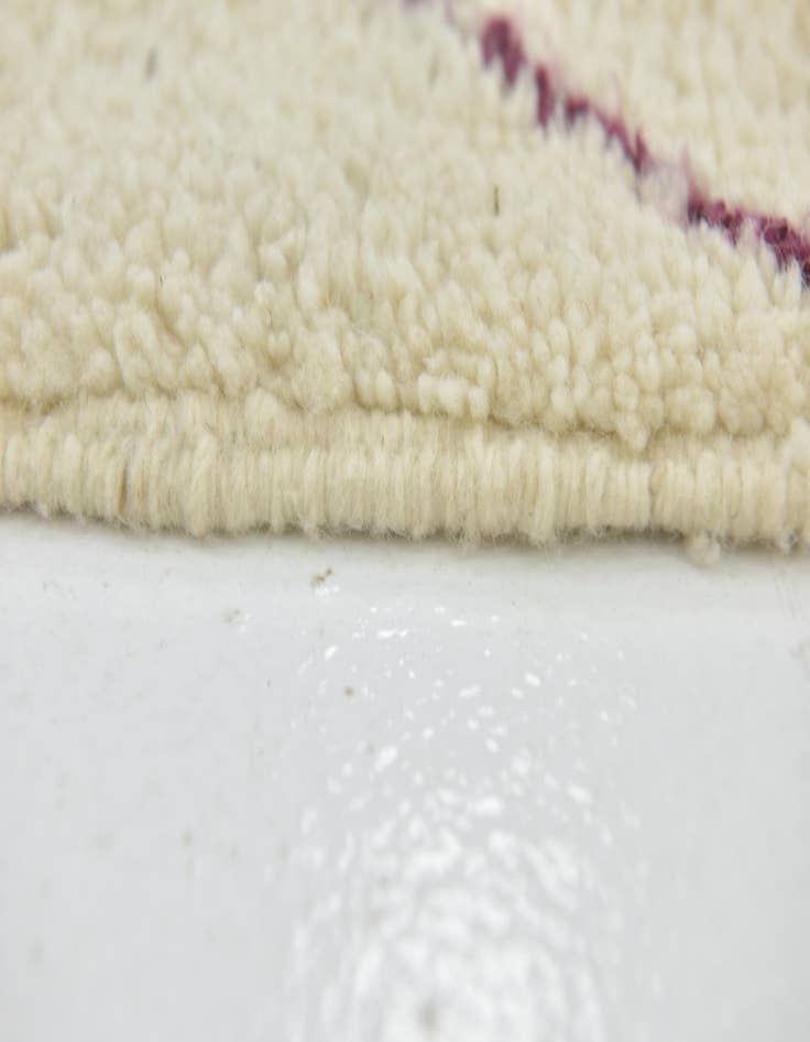 Detail image of  3' 3 x 4' 8  Hand Knotted Moroccan Wool Rug