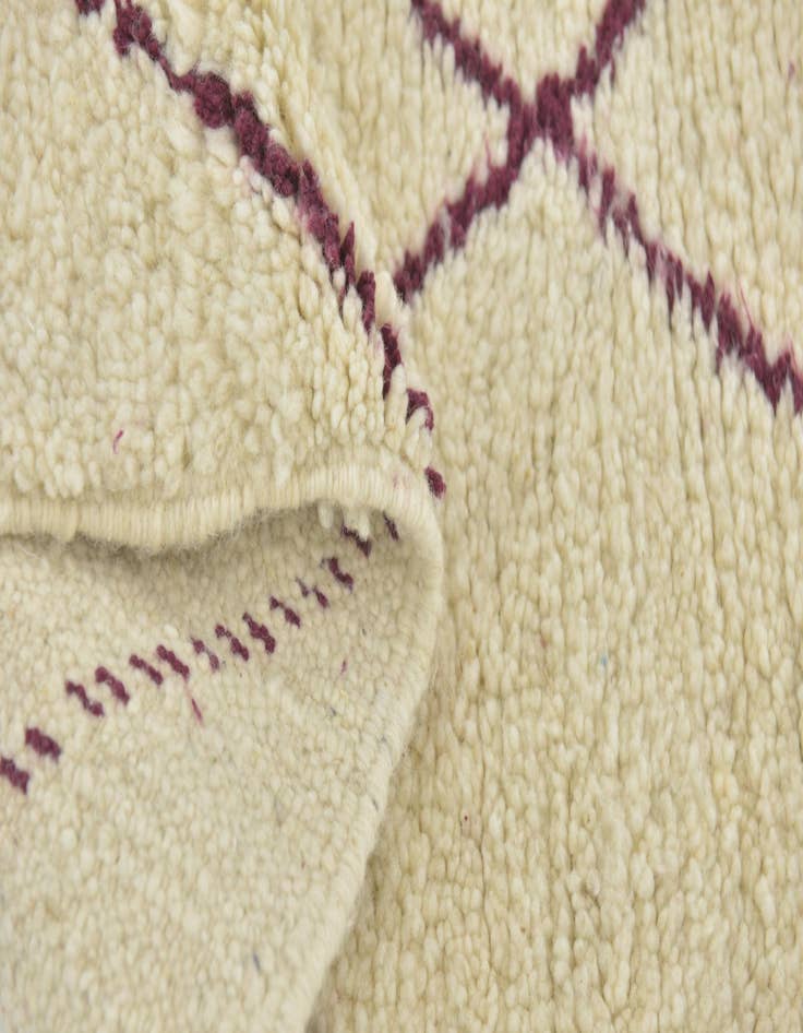 Detail image of  3' 3 x 4' 8  Hand Knotted Moroccan Wool Rug