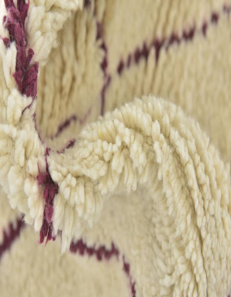 Detail image of  3' 3 x 4' 8  Hand Knotted Moroccan Wool Rug