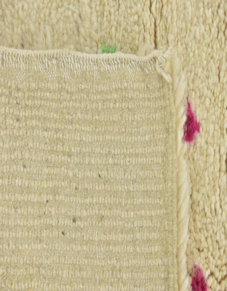 Detail image of  3' 3 x 4' 9  Hand Knotted Moroccan Wool Rug