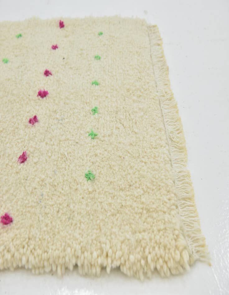 Detail image of  3' 3 x 4' 9  Hand Knotted Moroccan Wool Rug