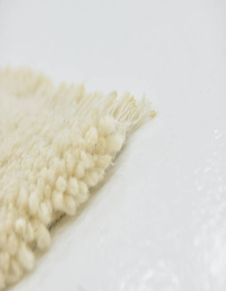 Detail image of  3' 3 x 4' 9  Hand Knotted Moroccan Wool Rug