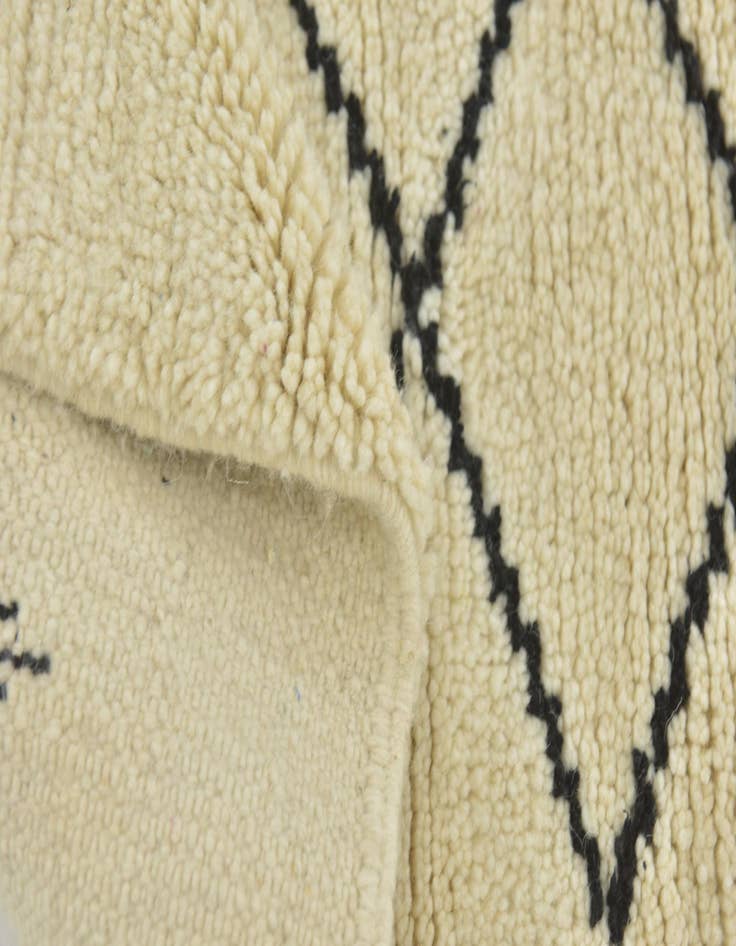 Detail image of  4' 10 x 8' 5  Hand Knotted Moroccan Wool Rug