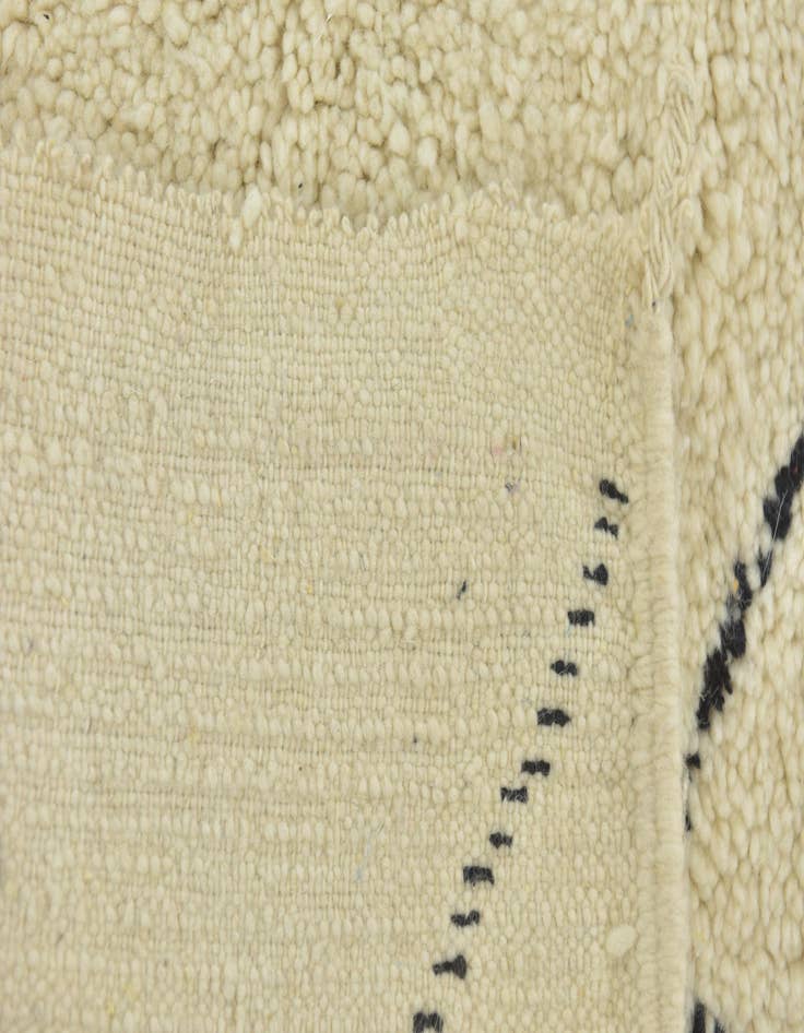 Detail image of  5' 3 x 8'  Hand Knotted Moroccan Wool Rug