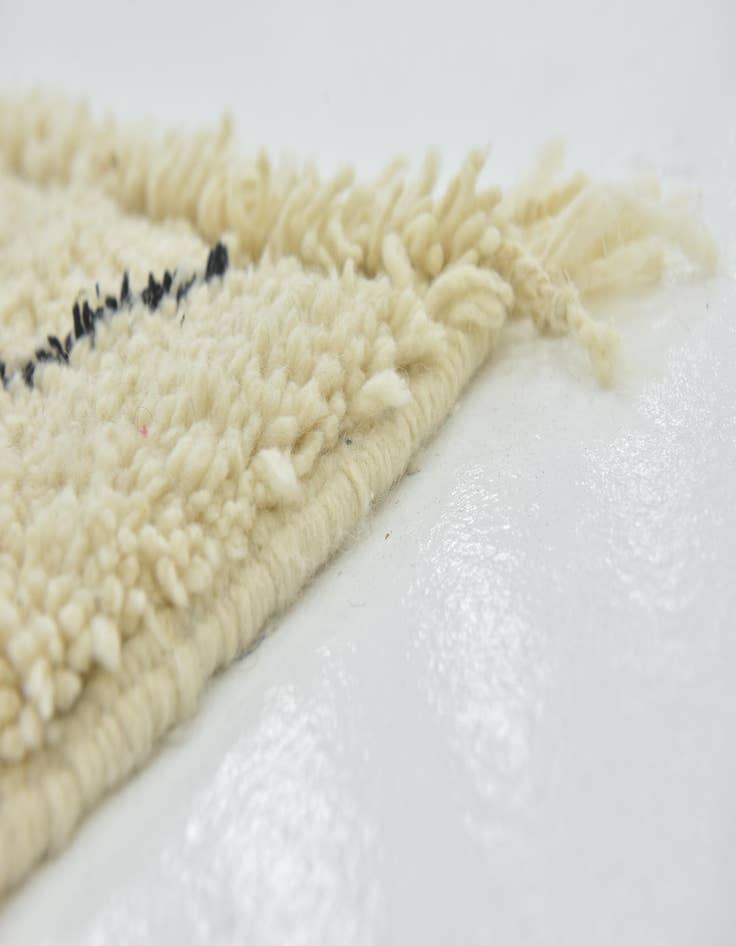 Detail image of  5' 3 x 8'  Hand Knotted Moroccan Wool Rug