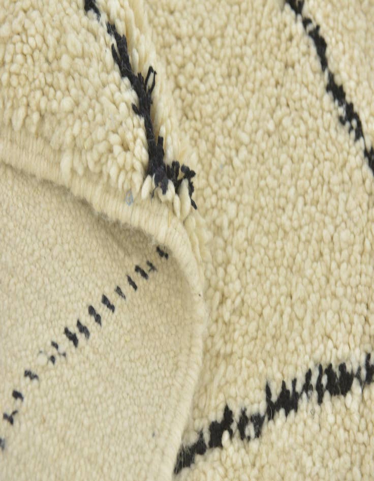 Detail image of  5' 3 x 8'  Hand Knotted Moroccan Wool Rug