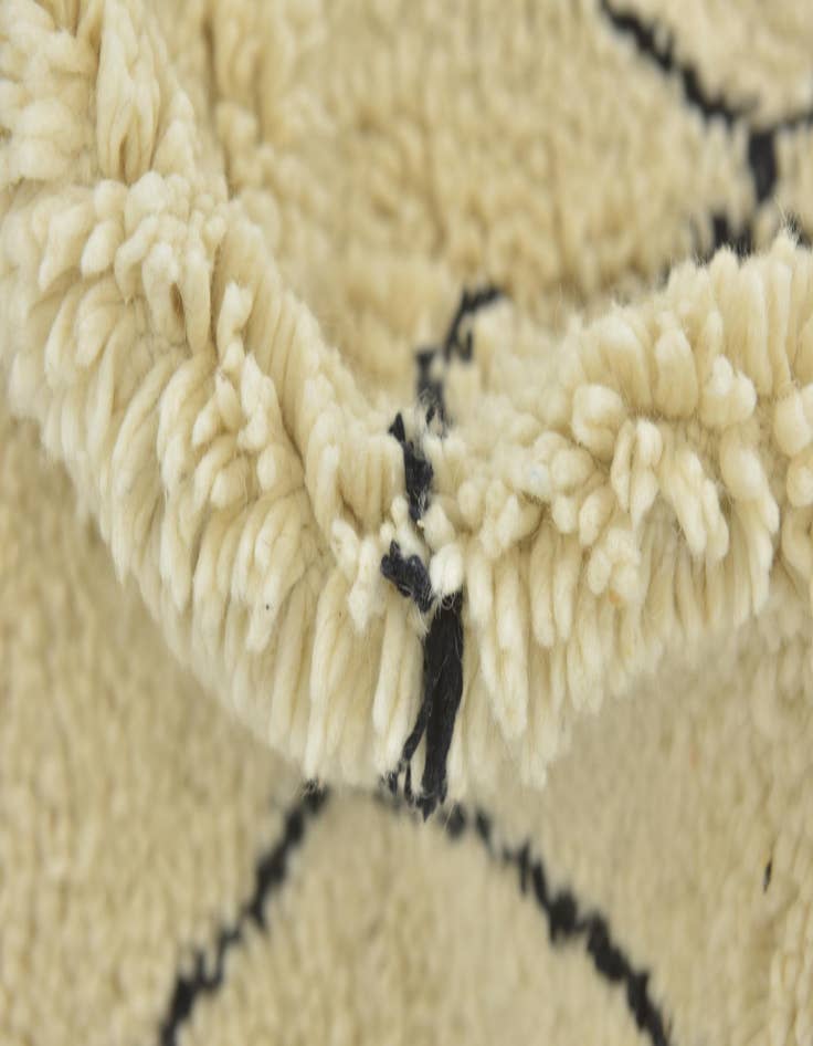 Detail image of  5' 3 x 8'  Hand Knotted Moroccan Wool Rug