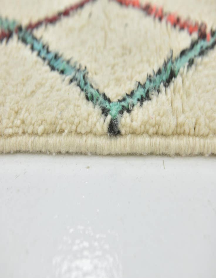 Detail image of  4' 10 x 6' 4  Hand Knotted Moroccan Wool Rug