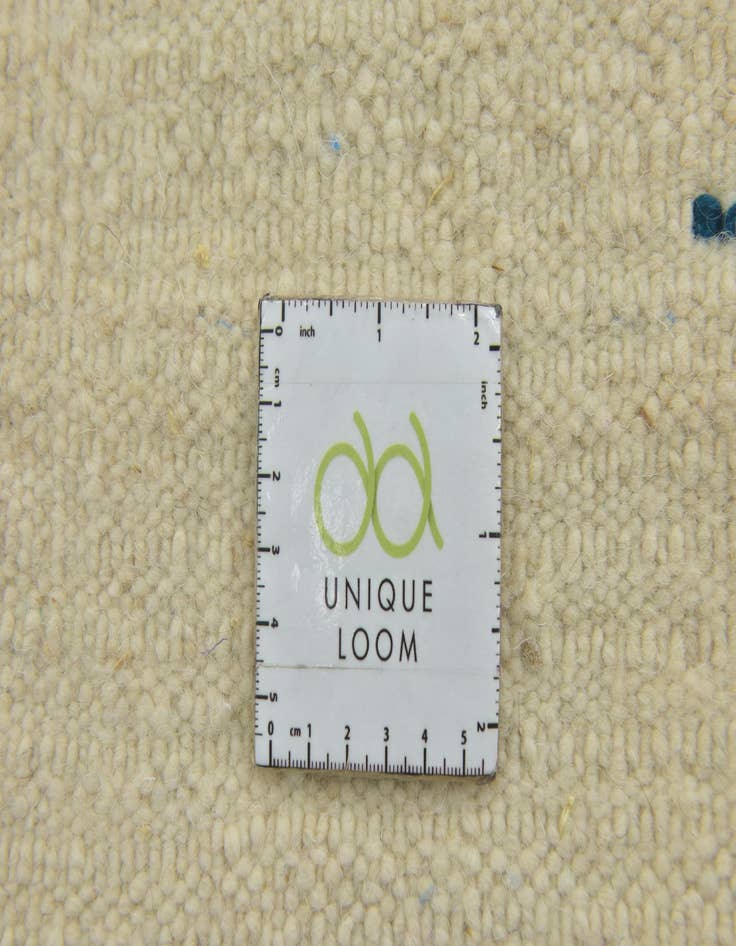 Detail image of  4' 9 x 8' 2  Hand Knotted Moroccan Wool Rug