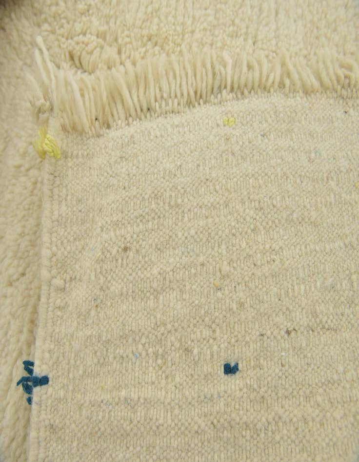 Detail image of  4' 9 x 8' 2  Hand Knotted Moroccan Wool Rug