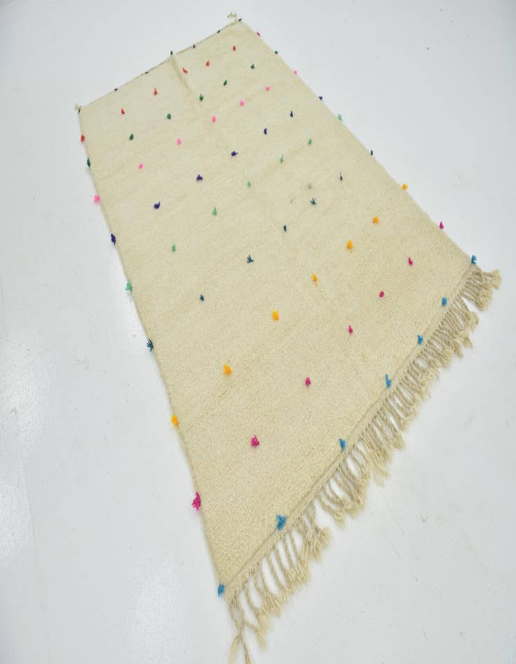 Detail image of  5' 4 x 8' 2  Hand Knotted Moroccan Wool Rug