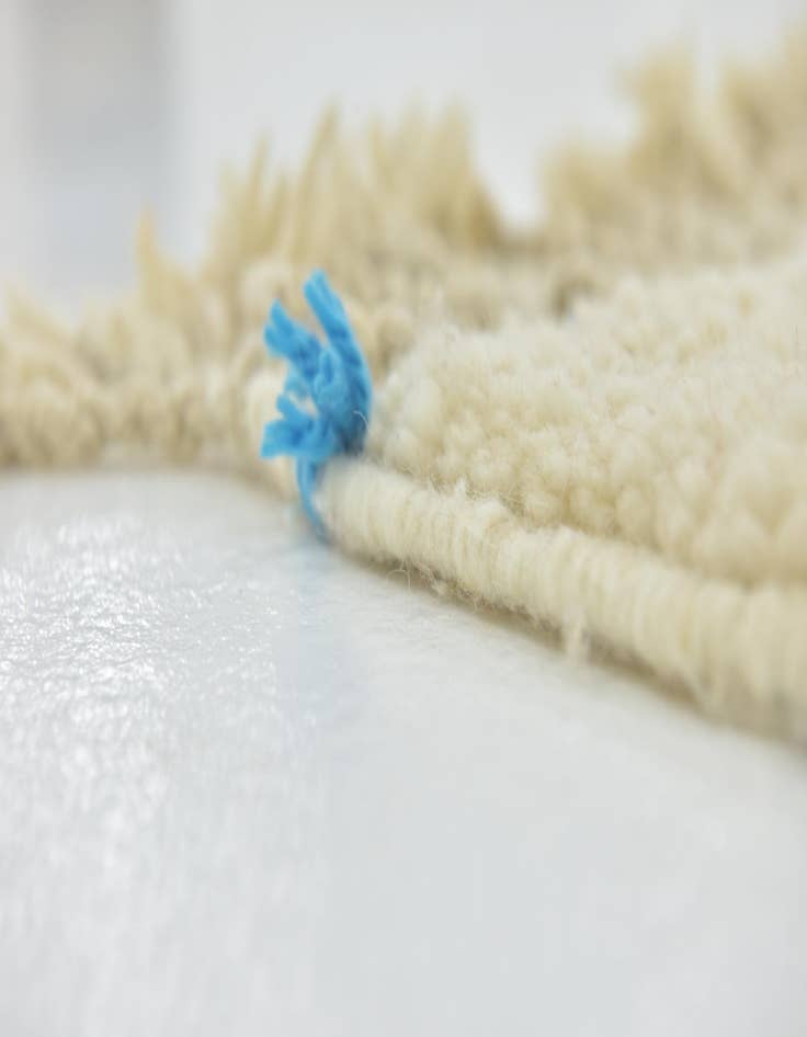 Detail image of  5' 4 x 8' 2  Hand Knotted Moroccan Wool Rug