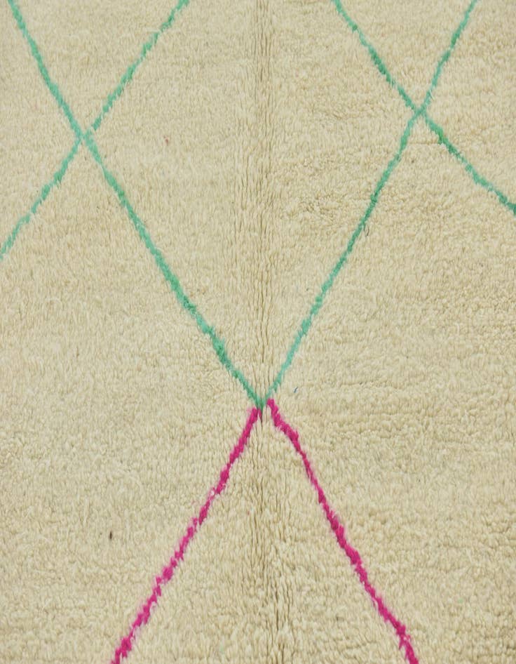 Detail image of  5' 2 x 8'  Hand Knotted Moroccan Wool Rug