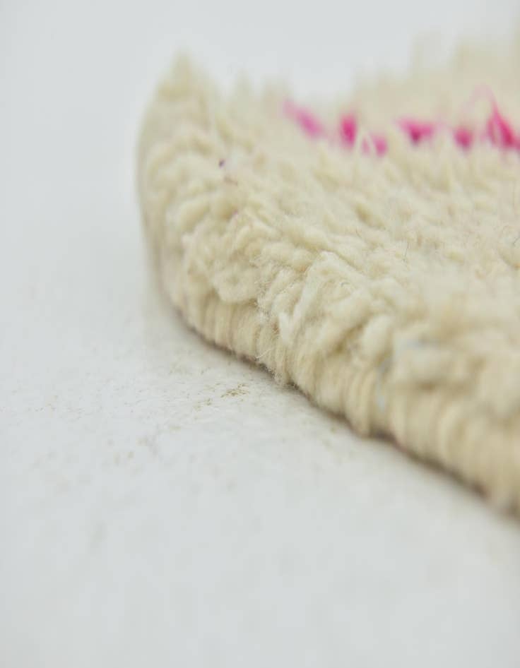 Detail image of  5' 2 x 8'  Hand Knotted Moroccan Wool Rug