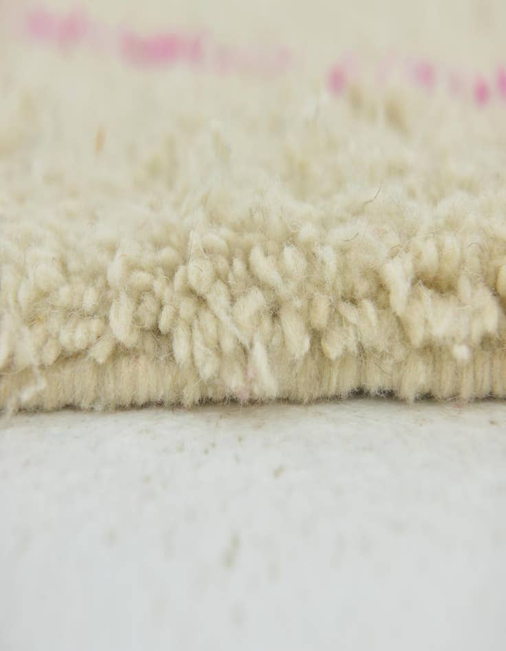 Detail image of  5' 2 x 8'  Hand Knotted Moroccan Wool Rug